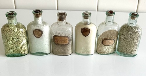 Lot anciens flacons bouteilles - anciens,