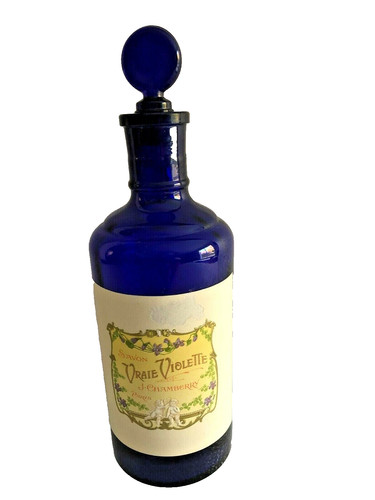 Bouteille verre bleue - bouteille,
